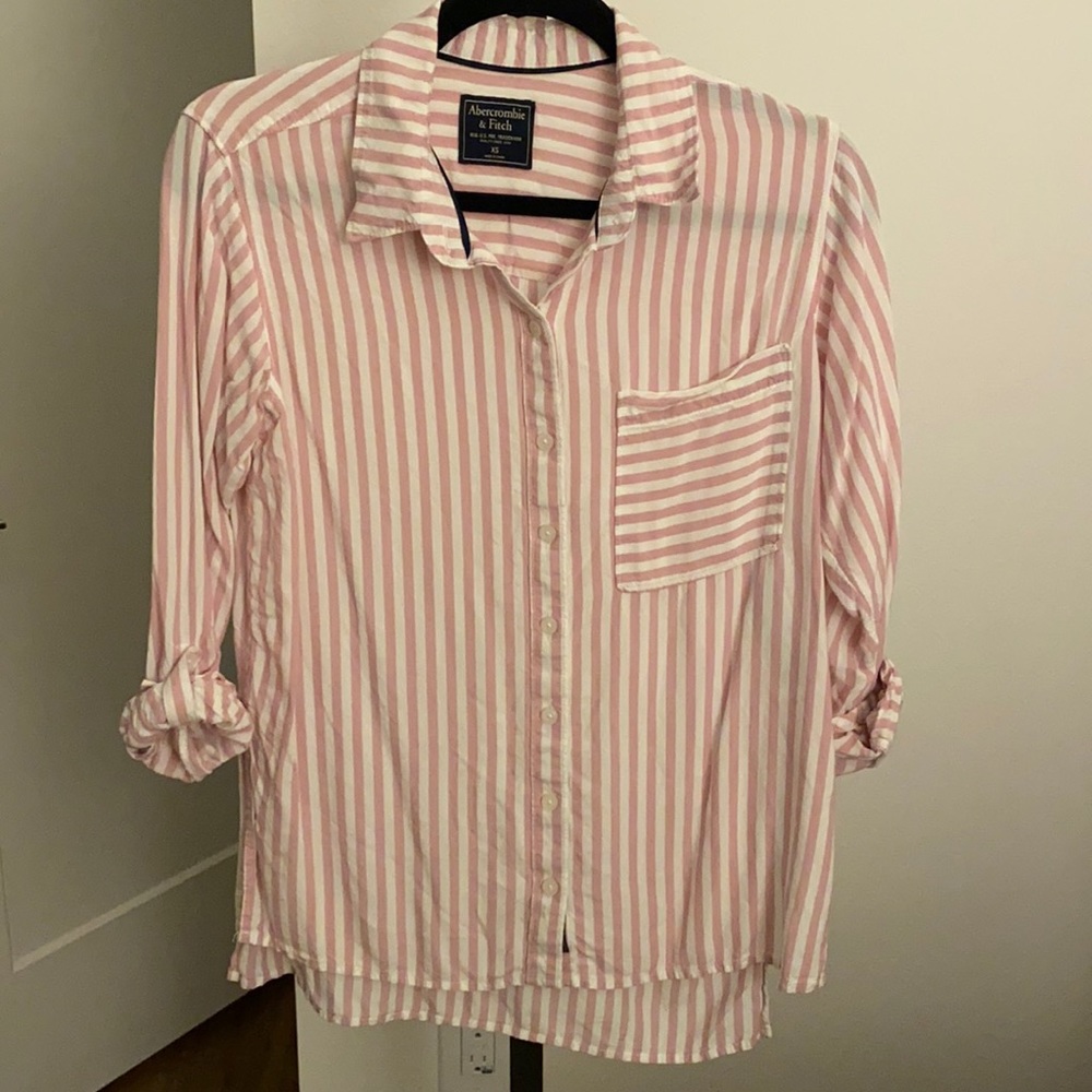 Striped button up shirt